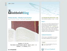 Tablet Screenshot of kabbalahblog.info